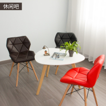 Imported chair simple modern home backrest stool dining chair solid wood adult chair computer makeup chair desk chair
