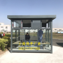  Sentry smoking booth Steel structure smoking booth Environmental protection smoking room Factory park smoking room Custom smoking booth