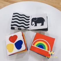 Baby Palm Buzz Book Sound Paper Touch Book Newborn Black & White Card Cognition Animal Early Teaching Washable To Gnaw Bites