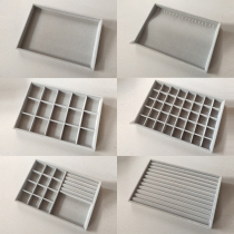 Uncovered ring ring stud tray necklace storage box bracelet earrings jewelry box display props jewelry rack