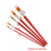 Factory direct nylon oil brush red Rod gouache watercolor pen Art paint pen long rod acrylic brush single