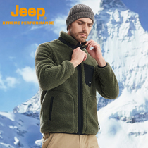 Jeep Jeep autumn and winter New cashmere fleece men outdoor casual sports coat thick warm top