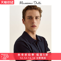 Autumn Winter discount Massimo Dutti Mens Striped Knitted Short Sleeve polo Mens polo Shirts 00911420401