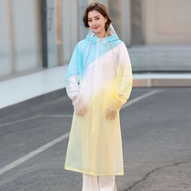 Rainwear single electric car 2021 new female body bike outdoor motorcycle electric bottle car ride transparent raincoat