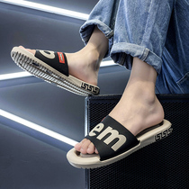 Word-lined male summer outside wearing 2022 new sports Soft bottom non-slip abrasion resistant Vietnamese beach men cool slippers