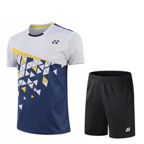 2021 New yy badminton suit men and women quick-dry jersey T-shirt sports suit professional sportswear