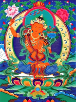 Customized Manjushri Bodhisattva portrait photo paper plastic painting Buddha Bodhisattva Tantric Thangka Pictures