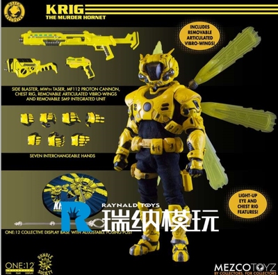 taobao agent Pre -sale Ant Mezco Ant ONE: 12 Killer Hornet Krig Sparta 6 -inch Puppet