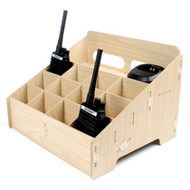Box desktop office tools Charging makeup cabinet equipment finishing office intercom storage box Walkie-talkie drawer