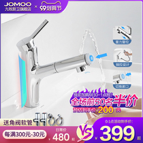 Jiumu bathroom pull-out faucet wash basin hot and cold toilet splash-proof basin faucet