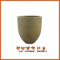 European-style relief new artificial stone sandstone flowerpot sculpture indoor and outdoor round carving urban landscape decoration factory direct sales