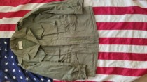 WWII US Army Edition Original Pint 40R Code Army Officer Soldiers Universal Single Green M1943 Field Jacket Windsuit