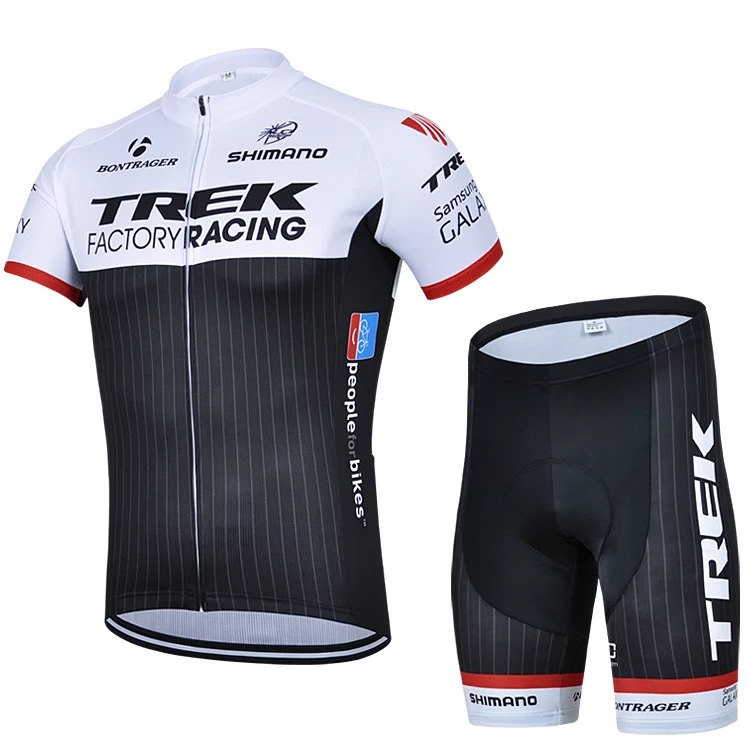 Black-and-white cycling suit short sleeve suit Men's Summer Ring bicycle short jacket, bicycle equipment mesh quick-drying perspiration