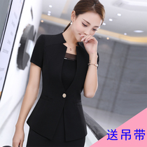 Professional temperament is thin cashier tooling Lobby manager Hotel reception suit Female foreman work clothes Summer clothes