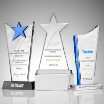 High-end atmospheric crystal trophy engraving custom thank you card authorization card retirement trophy honor pin crown glass medal