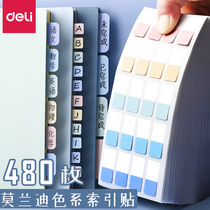 Del label index stickers can be written bookmarks stickers pagination labels book labels index stickers key labels fluorescent stickers Post-it notes high-value index labels fluorescent Post-it notes