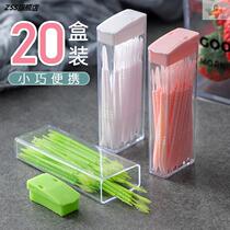 Toothpick packaging toothpick box small portable independent bamboo home carry creative disposable packaging travel