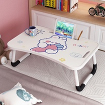 Bed computer desk College student dormitory lax folding small table home bedroom simple learning desk