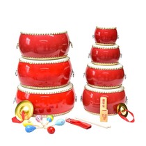 56 8 10 inch cowhide drum adult drum kindergarten childrens toy drum 0-3 year old drum gong drum percussion instrument