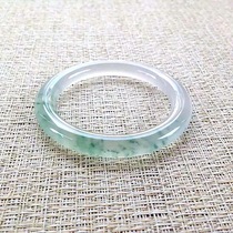 Natural Myanmar ice seed round emerald bracelet Floating green flower princess bracelet Jade bracelet Womens thin strip hot sale
