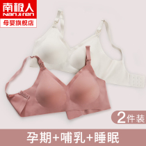 Lactation Underwear Postpartum Breastfeeding Special Pregnant Woman Underwear Summer Thin with Drooping Anti-Sagging Comfort Bra