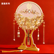 COLORFUL GARDEN Bridal fan Ancient Hanfu handmade diy materials Chinese wedding fan