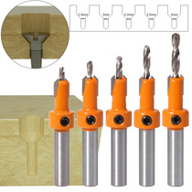 Woodworking sunk drill taper hole drill alloy head screw step drill wood self-tapping screw mounting step drill