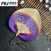 Fan summer portable trumpet Vietnam pure hand woven Da Pu fan hand fan Baby fan Classical traditional large