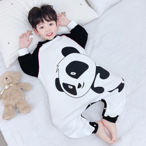 Boys cotton pajamas Spring and Autumn Boys Baby Thin Kids Long Sleeves Baby One-Piece Autumn Kids Homewear