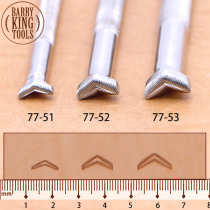 American import Bari gold handmade leather engraving printing tool V shape Radiography 77-51 52 53