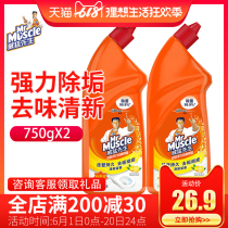 Mr Muscle Toilet Cleaner Lingbao Deodorant Bathroom Blue Bubble Toilet Cleaner Deodorant Artifact Descaling