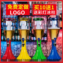 Wine Cannon 3 liters l Bar special luminous creativity with tap Wine Bubble Instrumental Zale Beer Keg Beer Keg Beer Barrel Commercial