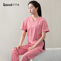 Nightingale wash clothes short sleeve operating room overalls men and women elastic brush hand clothing oral clinic uniform customization
