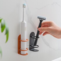 Perforated wall-mounted toilet tooth hanger suction wall-mounted storage rack for electric toothbrush rack-free rack-free wall-mounted toilet