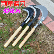 Outdoor manganese steel forging wood cutting wood cutting grass hook sickle Crescent agricultural weeding axe cutting tree knife bamboo Scimitar