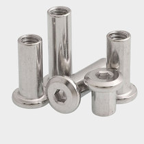 M3M4M5M6M8 304 stainless steel oblique head inverted furniture hexagon lock nut butt knock splint nut