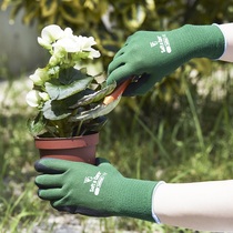 Japanese TOWA595 garden gardening planting gloves stab-resistant labor insurance work thin wear-resistant non-slip flexible