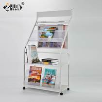 2016 Magazine Shelf Newspaper shelf Newspaper shelves Newspaper shelves Storage shelf Information shelf Book newspaper shelves White