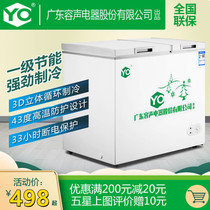 Freezer Class I Energy-saving Small Mini Commercial Refrigerated Cabinet Horizontal Large Capacity Energy-saving and Fresh-keeping