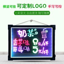 Nail manicure Billboard glowing personality door decorative light ultra-thin handwritten fluorescent board led colorful light Outdoor