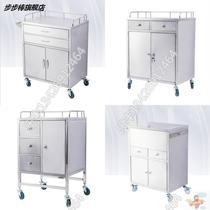 Stainless steel medical trolley medical instrument cabinet dental beauty salon surgery anesthesia emergency rescue treatment