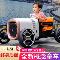 Mercedes-Benz concept version baby stroller electric car childrens four-wheeled remote control car Men and women babies can sit on the toy car