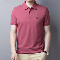 Summer mens short-sleeved T-shirt trend Paul cotton POLO shirt young and middle-aged business casual lapel high-end top