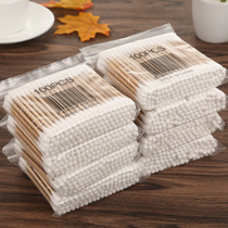 1200 cotton swabs Double-headed wooden sticks Cotton swabs Cotton swabs Baby tampon baseball makeup remover cotton swab stick