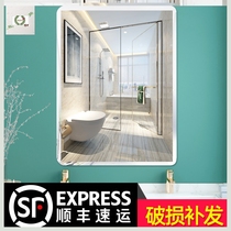 Bathroom mirror Dormitory small bathroom mirror Makeup simple beauty small on the single student large wall mirror Personality one-piece