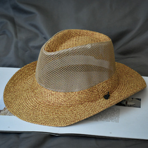 Hat Men Summer Outdoor Sun Protection Beach Great Eave Sun Hat Sun Hat Cool And Breathable Straw Hat Mid Old Gift Hat