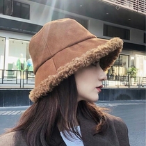 Hat Women Winter Big Head Wai Japanese Joker Net red cashmere fisherman hat autumn and winter New basin hat