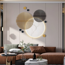 Modern light luxury iron round wall wall hanging living room wall decoration Porch restaurant sofa background wall pendant