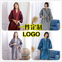 Customized logo hair salon perm dyeing special barber shop guest robe dyed hair garment hairdressing shop high-end waterproof beauty salon customer service