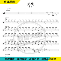 Zhang Jie-Anti-war childrens teaching performance track Drum set Drum spectrum Send video Drum spectrum No drum accompaniment